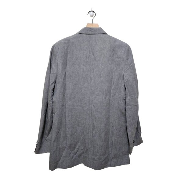 Claiborne NWT Gray Linen Blend Single Breasted Sports Coat Blazer Sz 38R - Picture 4 of 12